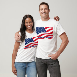 Camiseta Nascido nos EUA