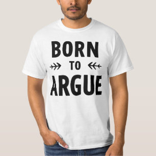 Camiseta Nascido para Argumentar – Vida de Advogado