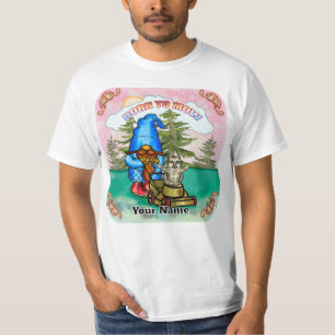 Camiseta Nascido para cortar gnome