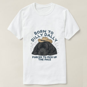 Camiseta Nascido para DillyDally Newfie