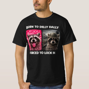 Camiseta Nascido para enrolar Forçado a se trancar Meme eng