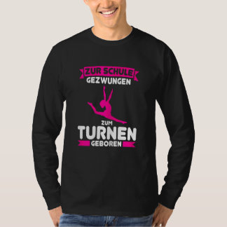 Camiseta Nascido para Ginástica Crianças Escolares em Ginás