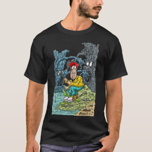 CAMISETA NASCIDO PARA IR PESCAR FORÇADO A IR PARA A ESCOLA