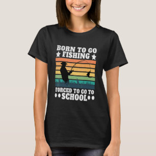 Camiseta Nascido Para Ir Pescar Pescaria Robalo Peixe Pesc