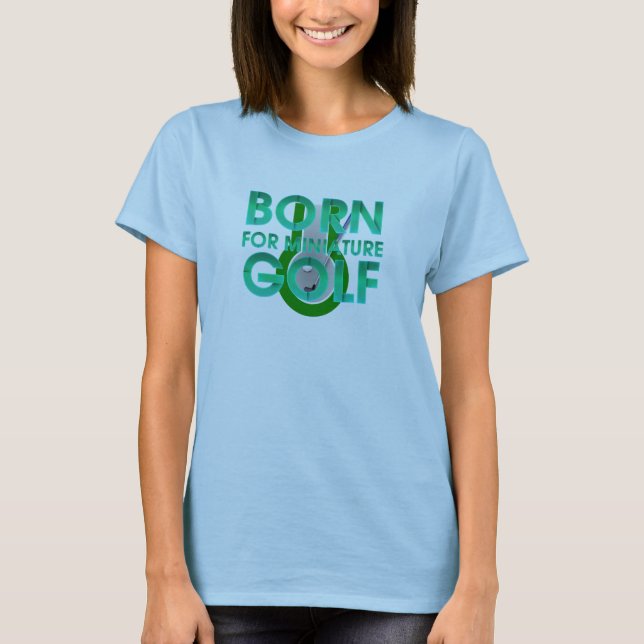 CAMISETA NASCIDO PARA O GOLFE MINIATURA (Frente)