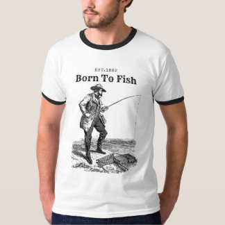 Camiseta Nascido Para Pescar