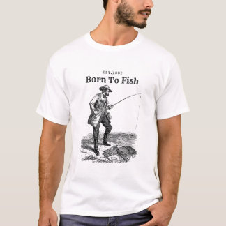 Camiseta Nascido para pescar