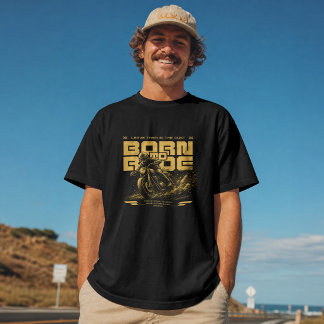 Camiseta Nascido para Pilotar – Aventura de Motocicleta Ant