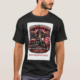 Camiseta Nascido para Pilotar Construído para Liderar Moto