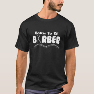 Camiseta Nascido Para Ser Barbeiro Eu Barbeiro Barbás Barma