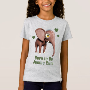 Camiseta Nascido para Ser Bebê Elefante Fofo Gigante Person