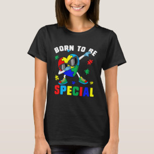 Camiseta Nascido Para Ser Especial Peça do Quebra-Cabeça Co
