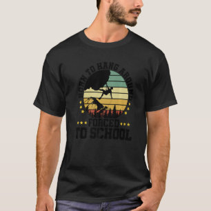 Camiseta Nascido Para Subir Forçado Para Escola Escalada Bo