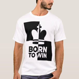 Camiseta Nascido para Vencer Rei de Xadrez
