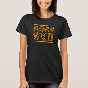 Camiseta Nascido Selvagem Zookeeper Animal Selvagem Guepard