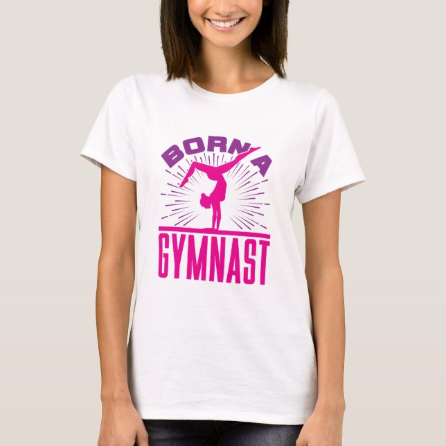 Camiseta Nascido um Amante da Ginástica (Frente)