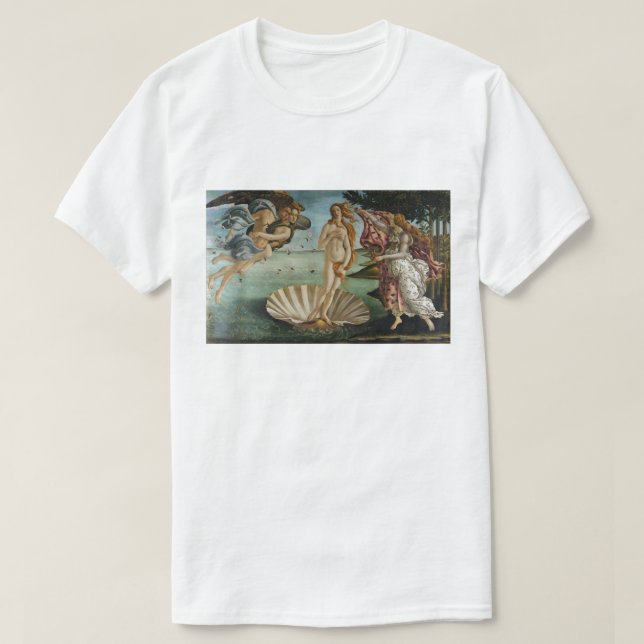 Camiseta Nascimento de Venus por Sandro Botticelli (Frente do Design)