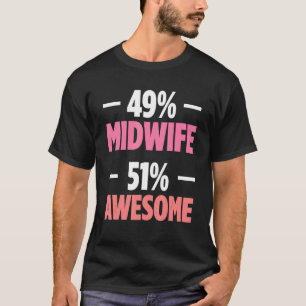 Camiseta Nascimento Doula Orgulhoso Nascimento Trabalhador 