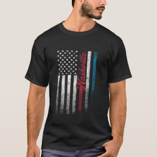 Camiseta Nashville 4 de julho, bandeira americana Patrio