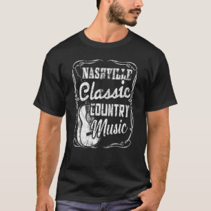 Camiseta Nashville Classic Country Music Tennessee Guitar P