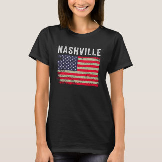 Camiseta Nashville EUA - American Flag - Vintage