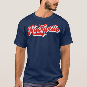 Camiseta Nashville Retro Tipografia Design 1
