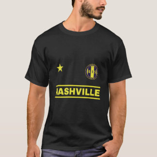 Camiseta Nashville Tennessee - 615 Designer de Crachá redon