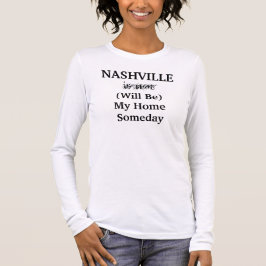 Camiseta NASHVILLE Tennessee Casa Um Dia Cidade Viagem
