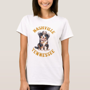 Camiseta Nashville Tennessee Cowboy Bernese Mountain Dog