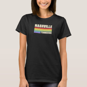 Camiseta Nashville Tennessee Pride Rainbow Flag Orgulho gay