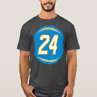 Camiseta Nasir Adderley Número 24 Jersey Los Angeles Charge