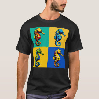 Camiseta Naso Seacavalo Art Trendy Marine Life