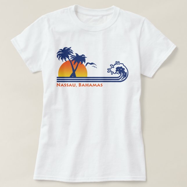 Camiseta Nassau Bahamas (Frente do Design)