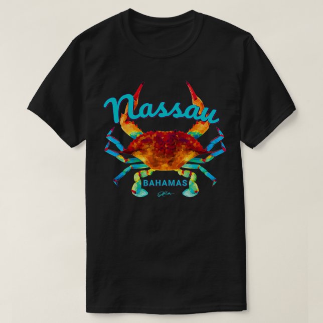 Camiseta Nassau Bahamas Blue (Frente do Design)
