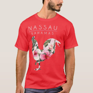 Camiseta Nassau Bahamas Flor Hibiscus Chicken Souve