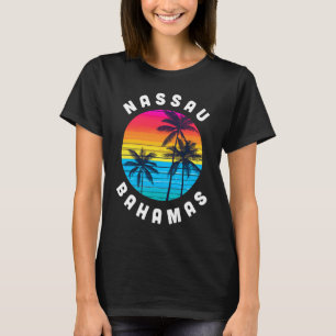 Camiseta Nassau Bahamas Flórida Férias Lembrança Pôr do Sol