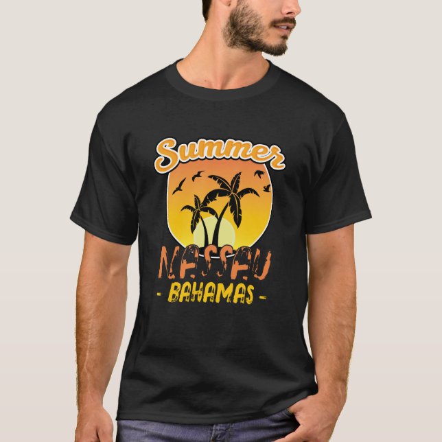Camiseta Nassau Bahamas Vacation 2025 Matching Family group (Frente)