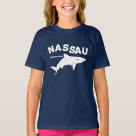 Camiseta Nassau - Camisa-T de mergulho de tubarão das Baham