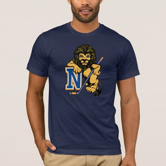 Camiseta Nassau County Lions T-Shirt in Dark Navy (Frente)