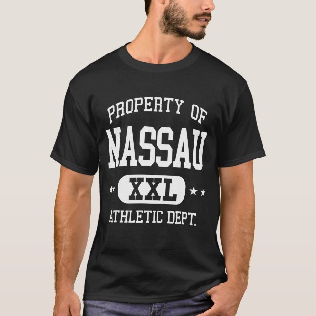 Camiseta Nassau Retro Athletic Property Dept (Frente)