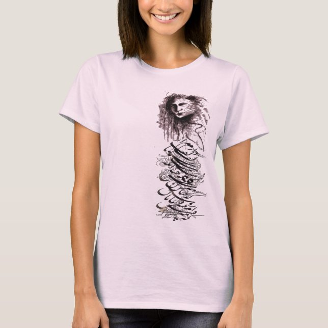 Camiseta nastaleeq face 1200D (Frente)