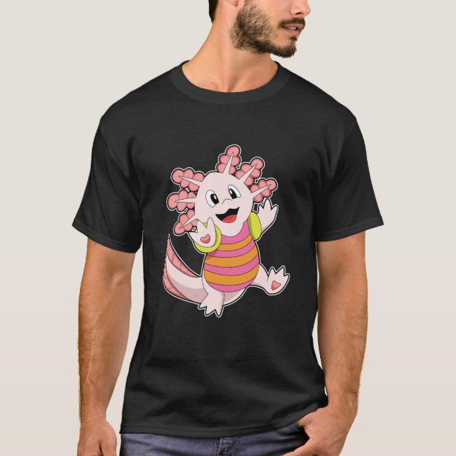 Camiseta Natação Axolotl (Frente)