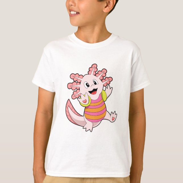 Camiseta Natação Axolotl (Frente)