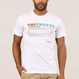 Camiseta Natação, bicicleta, funcionamento, Twitter,