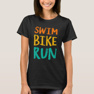 Camiseta Natação Bike Run Graphic Runing Nadando Triplo