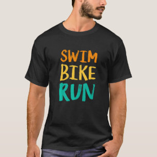 Camiseta Natação Bike Run Graphic Runing Nadando Triplo