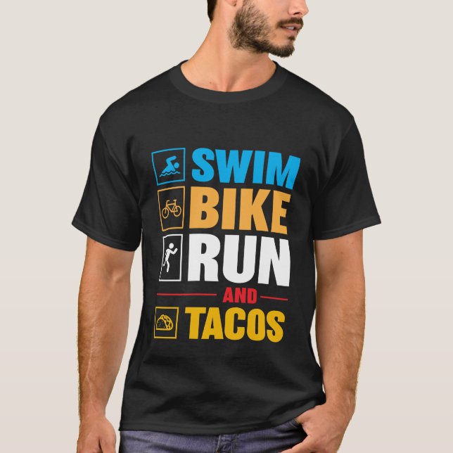 Camiseta Natação Bike Run & Tacos (Frente)