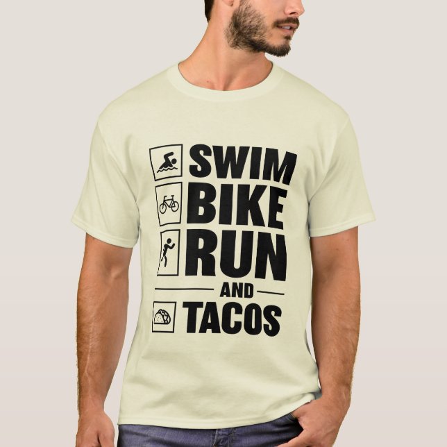 Camiseta Natação Bike Run & Tacos (Frente)