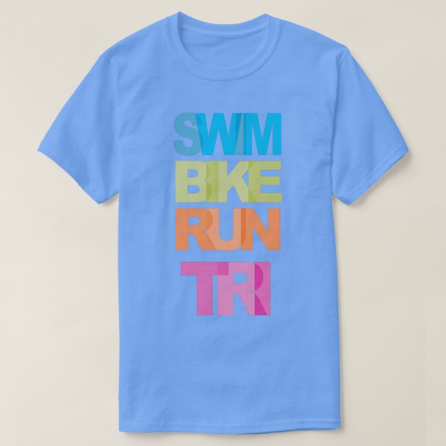 Camiseta Natação Bike Run Tri (Frente do Design)