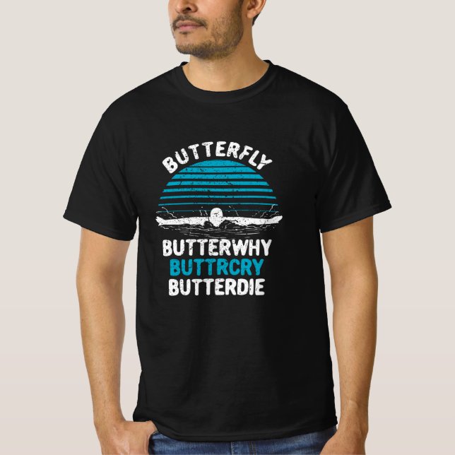 Camiseta Natação - Borboleta Butterwhy (Frente)